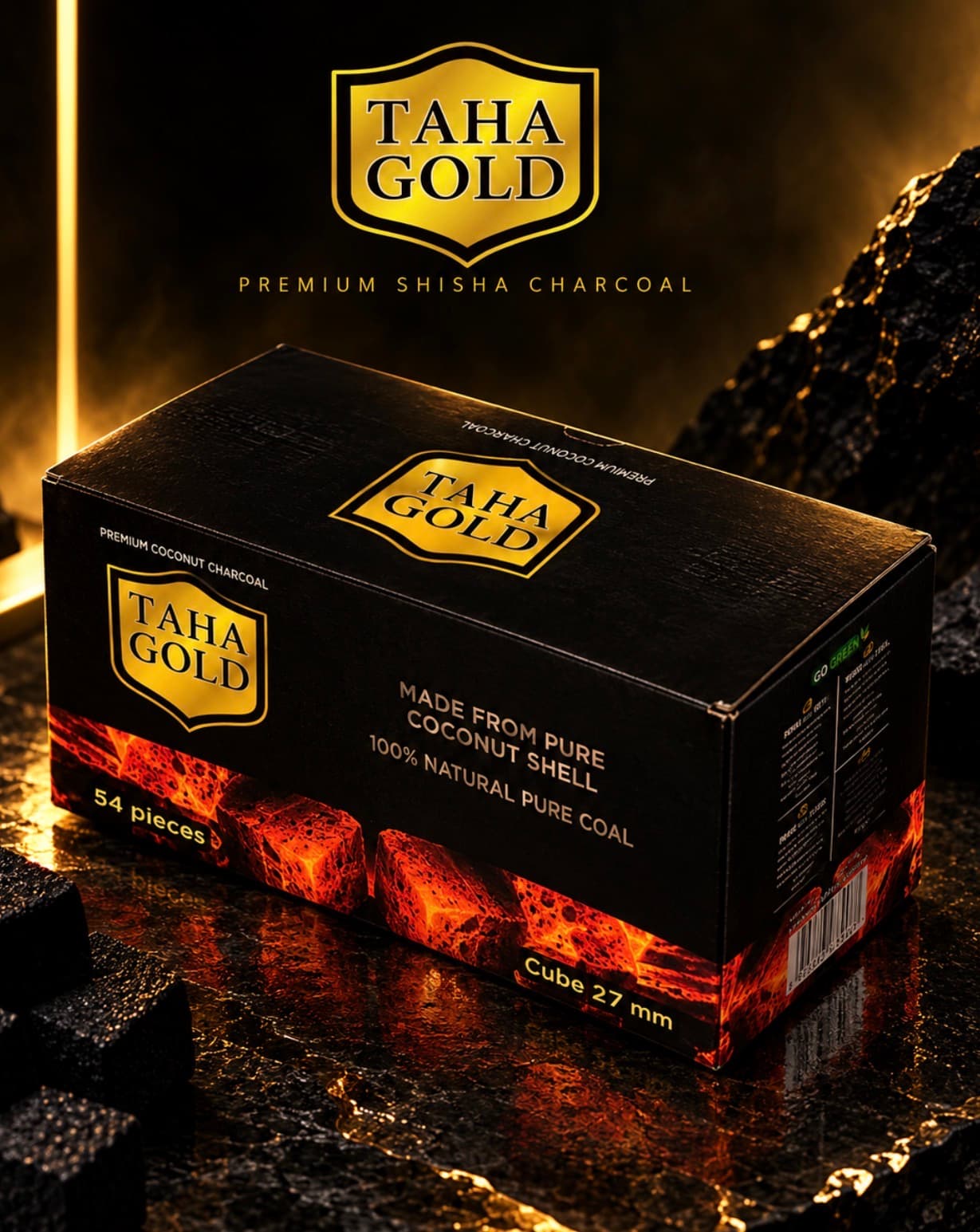 Taha Gold Charcoal 27mm