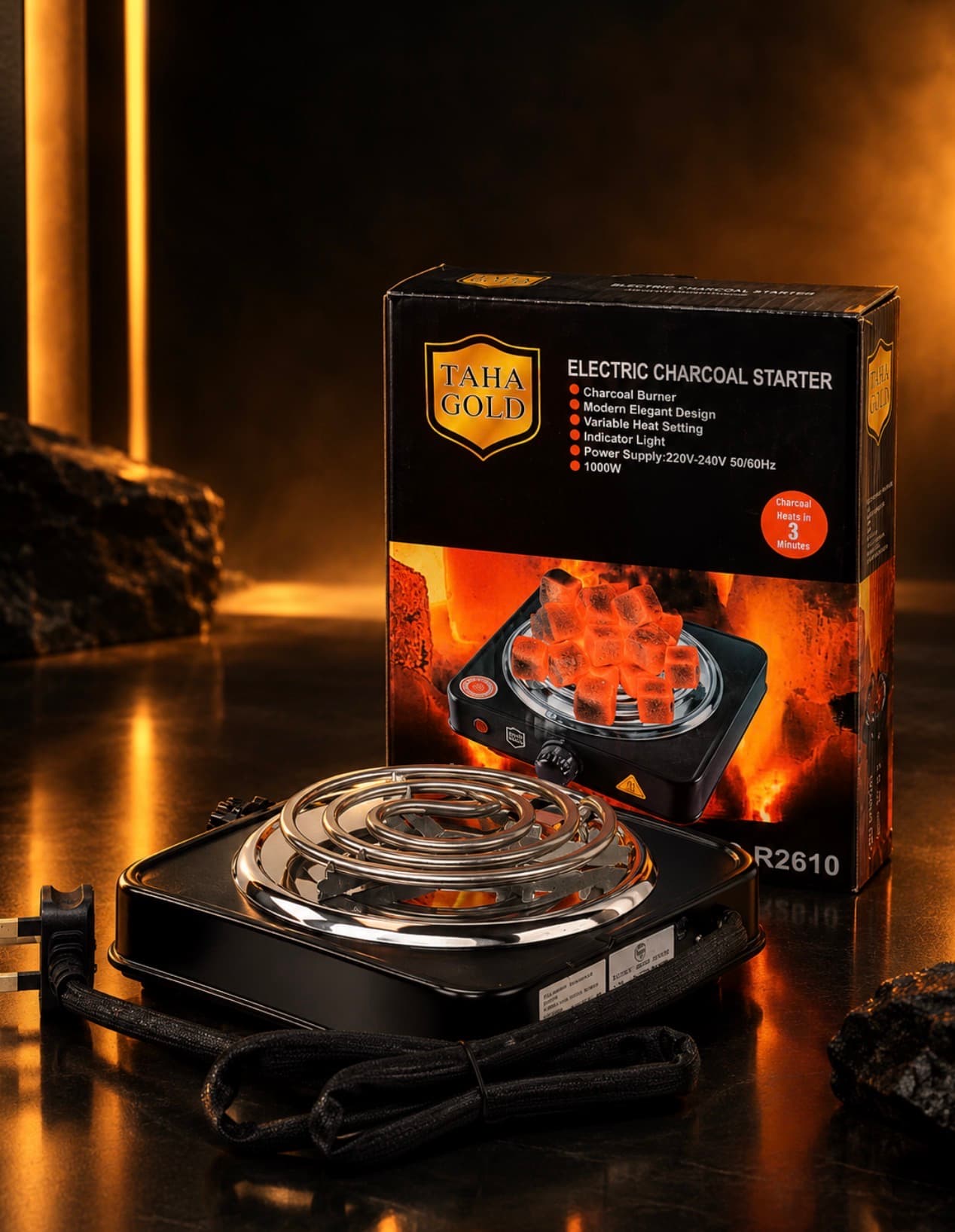 Taha Gold Electric Charcoal Heater TG-R2610